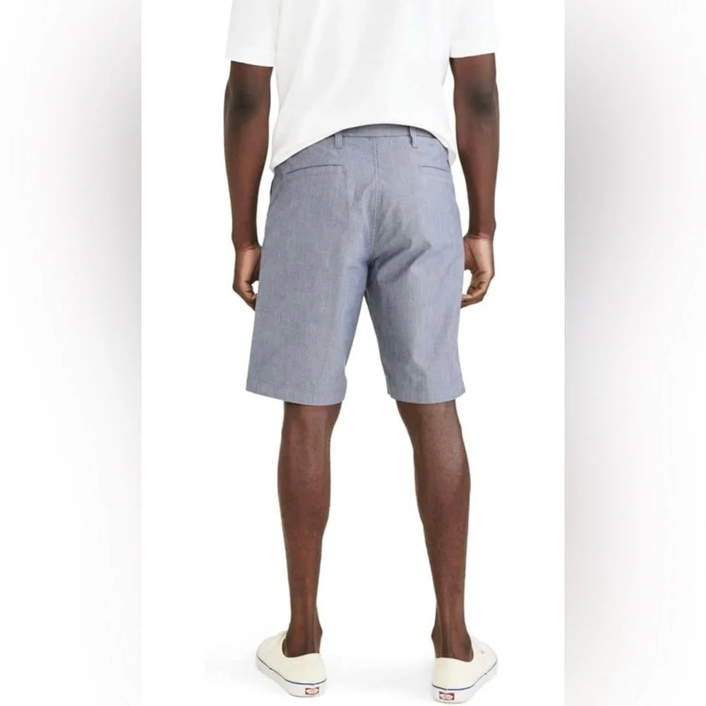 Dockers Mens Ultimate Straight Fit Supreme Flex Shorts Chambray Size 38